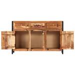 Sideboard 247449 Schwarz - Braun - Massivholz - Holzart/Dekor - 120 x 75 x 35 cm