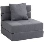 Einzel Schlafsofa 839-027V01CG Glas Grau