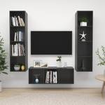 TV-Schrank 3er Set D541 Hochglanz Anthrazit