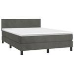 Boxspringbett 3017268-2 Dunkelgrau - 144 x 193 cm