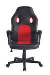 Chaise de bureau Elbing Noir - Rouge