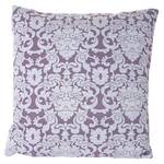 Coussin de décoration aspect baroque Mauve - Textile - 45 x 45 x 12 cm