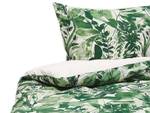 Linge de lit GREENWOOD Vert - Blanc - Fibres naturelles - 135 x 1 x 200 cm