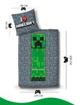 Kinderbettwäsche Minecraft 2-tlg. Schwarz - Grün - Textil - 135 x 200 x 1 cm