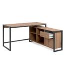 Eckschreibtisch Prague Beige - Holzwerkstoff - 142 x 75 x 139 cm