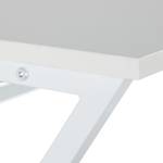 Schreibtisch Basic Weiß - Holzwerkstoff - Metall - 90 x 76 x 53 cm
