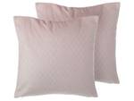 Kissen 2er Set PASQUE Pink - Textil - 45 x 12 x 45 cm