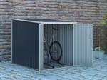 Fahrradbox NIKI Grau - Metall - 189 x 142 x 128 cm
