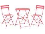 Bistro Set FIORI 3-tlg Rot