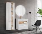 Armoire sous lavabos BAHAMA CUW60 1D Blanc - Bois manufacturé - Matière plastique - 60 x 68 x 46 cm