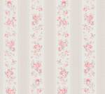 Tapete Floral Greige Rot Wei脽