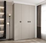 Drehtürenschrank Como 1 Beige - Schwarz - 160 x 40 cm