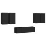 TV-Schrank 6er Set D295 Schwarz - 31 x 60 cm