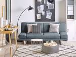 2-Sitzer Sofa YORK Blau - Dunkelblau - Grau - Silber