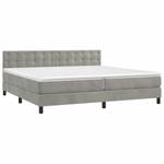 Boxspringbett 3017268-21 Hellgrau - Breite: 200 cm