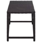 Gartenbank 3000274 Schwarz - Metall - Polyrattan - 120 x 43 x 40 cm