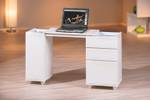 Bureau Lapo Blanc - En partie en bois massif - 66 x 72 x 36 cm