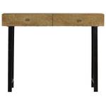 Konsolentisch 246977 Braun - Metall - Massivholz - Holzart/Dekor - 30 x 79 x 102 cm