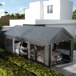 Garagenzelt 84C-442V00CG Grau - Textil - 297 x 310 x 600 cm