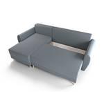 Ecksofa PALER+ Blau - 233 x 94 x 140 cm - Ecke davorstehend links