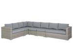 Lounge Set XXL 7-tlg Grau - Hellgrau