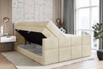 Boxspringbett ARDENI-Z KING Ecru - Breite: 160 cm