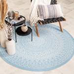 In- & Outdoor Teppich R Summer Azteca Hellblau - 100 x 100 cm