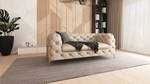 Chesterfield Sofa 2-Sitzer Klareno Beige