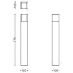 Wegeleuchte Arbour Höhe: 77 cm