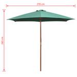 Parasol 3007547-1 Vert - Textile - 270 x 243 x 270 cm