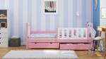 Einzelbett Massivholz&MDF 190x80 Rosa Pink - 87 x 197 cm