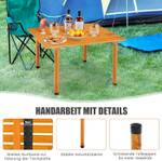 Campingtisch ZB32120ZM Braun - Massivholz - 69 x 42 x 69 cm