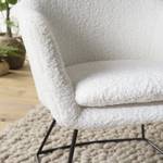 Fauteuil urban tissu bouclette blanc Blanc - Textile - 64 x 71 x 64 cm