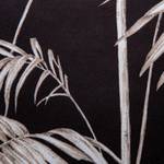 Kissenbezug schwarz, weiß Palmen Schwarz - Textil - 45 x 45 x 45 cm