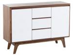 Buffet PITTSBURGH Marron - Blanc - Bois manufacturé - 115 x 82 x 40 cm