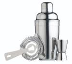 Cocktail-Set 160523 3-teilig Silber - Metall - 2 x 2 x 1 cm