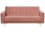 3-Sitzer Sofa ABERDEEN Gold - Pink