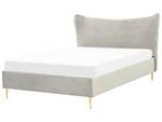 Doppelbett CHALEIX Gold - Grau - Hellgrau - Breite: 148 cm