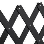 Ausziehbares Hundeabsperrgitter schwarz Schwarz - Bambus - Metall - 109 x 48 x 2 cm