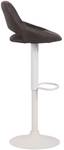 Tabouret de bar Milet Gris - Blanc