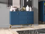 Sideboard MARINE SB120 1D3D Blau - Holzwerkstoff - Kunststoff - 120 x 85 x 40 cm