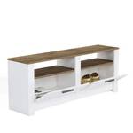 TV-Schrank Grado weiß/braun Weiß - Holzwerkstoff - 146 x 57 x 37 cm