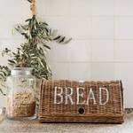 Brotkasten RUSTIC Brotkasten Braun - Rattan - Holzart/Dekor - 23 x 42 x 19 cm