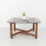 Table basse Cepheus Marron - Verre - 80 x 40 x 80 cm