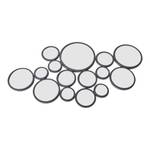 Spiegel Bubbles Schwarz - Glas - Metall - 115 x 62 x 4 cm