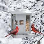 Mangeoire à oiseaux Bird Café ABS / Acier - Gris