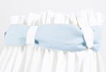 Ciel en percale pour lits de bébé, blanc Percale de coton - Bleu