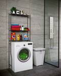 Armoire pour lave-linge Tubas M Fer - Noir