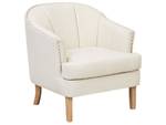 Fauteuil ELVERUM Beige - Marron - Blanc - Textile - 75 x 79 x 82 cm