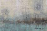 Acrylbild handgemalt Eventful Day Beige - Massivholz - Textil - 80 x 80 x 4 cm